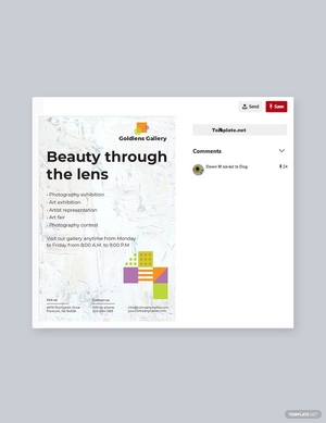 Photo Art Gallery Pinterest Pin Template