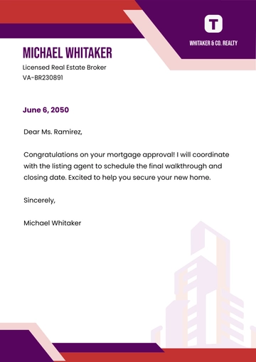 Free Personal Real Estate Letterhead Template to Edit Online