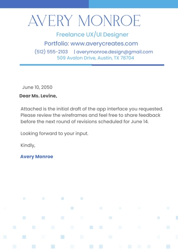Free Personal Freelancer Letterhead Template to Edit Online