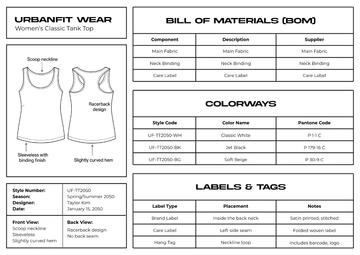 Free Tank Top Tech Pack Template to Edit Online