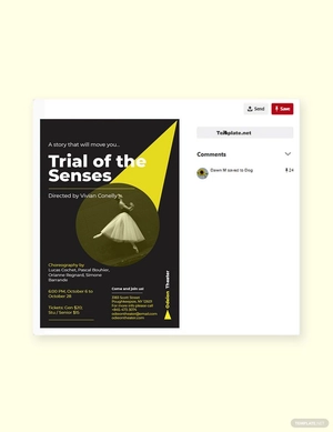 Theater Company Pinterest Pin Template