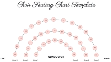 Free Choir Seating Chart Template to Edit Online