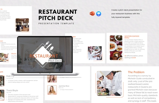 Restaurant Pitch Deck Template
