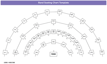 Free Band Seating Chart Template to Edit Online