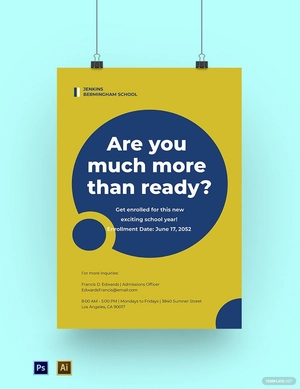 Back to School Year Poster Template