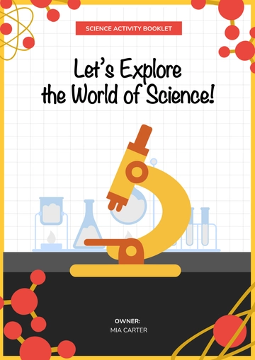Free Science Cover Page for Kids Template to Edit Online