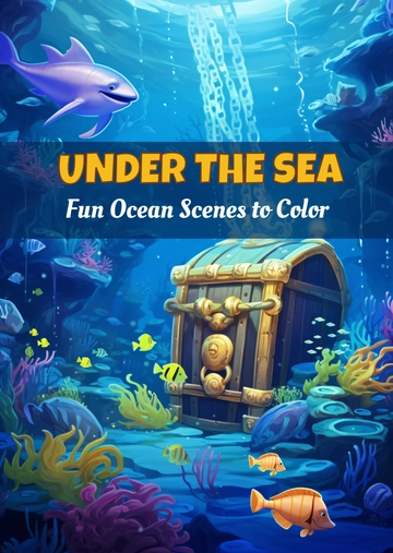 Free Ocean Coloring Book Template to Edit Online