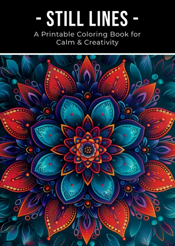 Free Printable Coloring Book for Adults Template to Edit Online