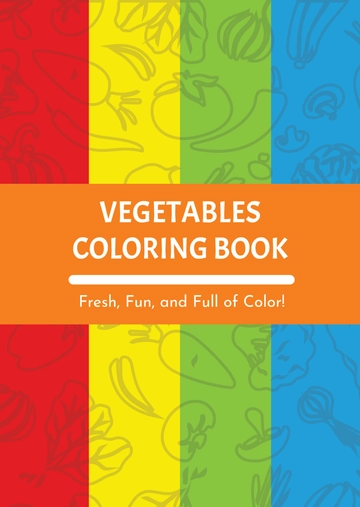 Free Vegetables Coloring Book Template to Edit Online