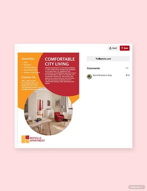 Apartment Rental Pinterest Pin Template