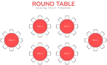 Free Round Table Seating Chart Template to Edit Online