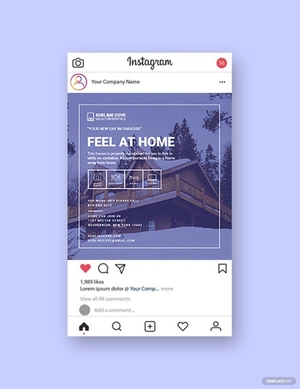 Vacation Rental Instagram Post Template