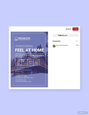 Vacation Rental Pinterest Pin Template