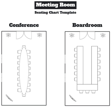 Free Meeting Room Seating Chart Template to Edit Online