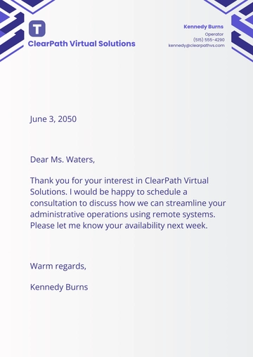 Free Personal Small Business Letterhead Template to Edit Online