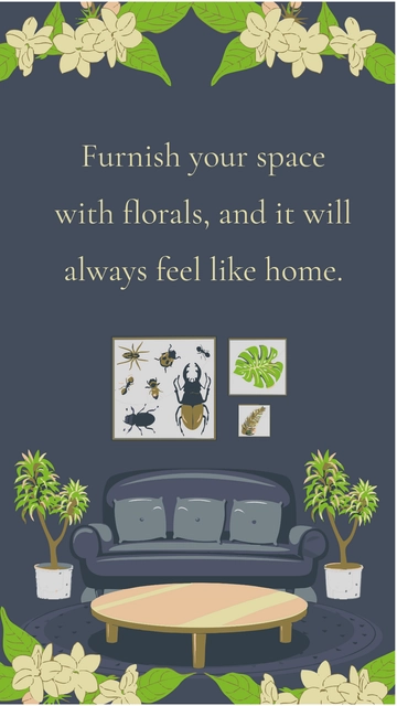 Free Furniture Floral Wallpaper to Edit Online