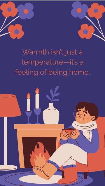 Free Fireplace Floral Wallpaper to Edit Online