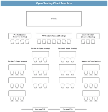 Free Open Seating Chart Template to Edit Online