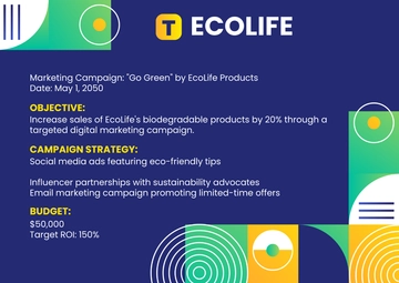 Free One Page Marketing Campaign Design Template to Edit Online