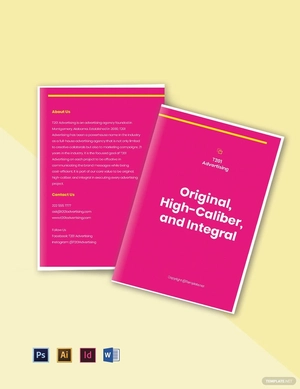 Bifold sample advertising agency brochure Template