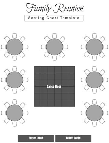 Free Family Reunion Seating Chart Template to Edit Online