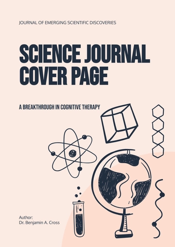 Free Science Journal Cover Page Template to Edit Online