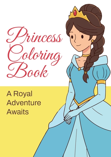 Free Princess Coloring Book Template to Edit Online