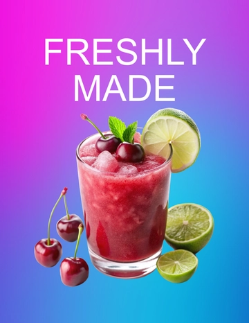Free Blue Pink Gradient Photo Template to Edit Online
