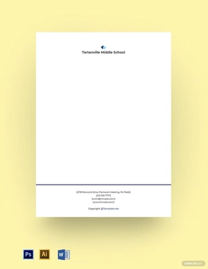 Sample School Letterhead Template