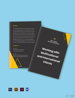 Bifold digital marketing agency brochure Template