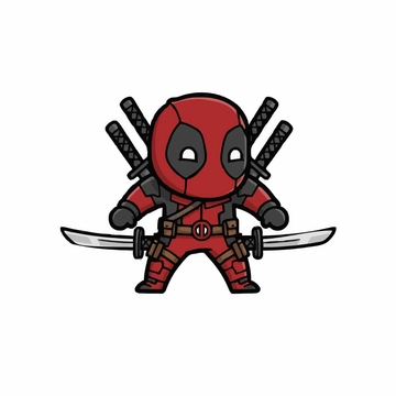Free Deadpool Character Clipart to Edit Online