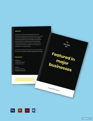 Bifold basic advertising agency brochure Template