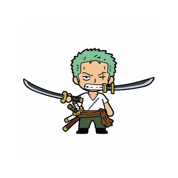 Free Zoro Character Clipart to Edit Online