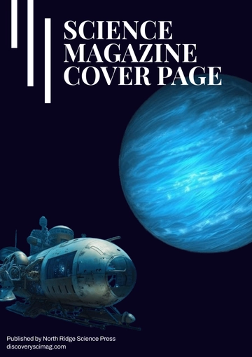 Free Science Magazine Cover Page Template to Edit Online