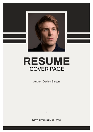 Free Three-Page Resume Cover Page Template to Edit Online
