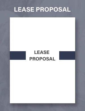 Lease Proposal Form Template