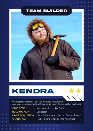 Free Icebreaker Trading Card Template to Edit Online