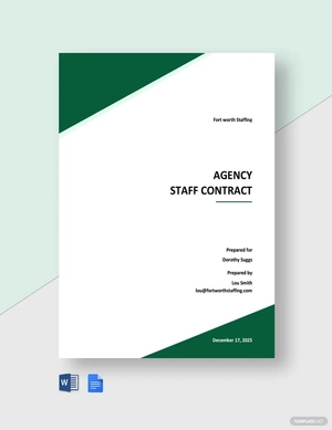 Agency Staff Contract Template