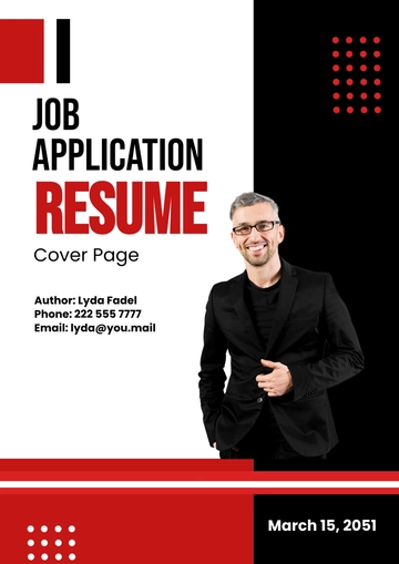 Free Resume Cover Page for Applications Template to Edit Online
