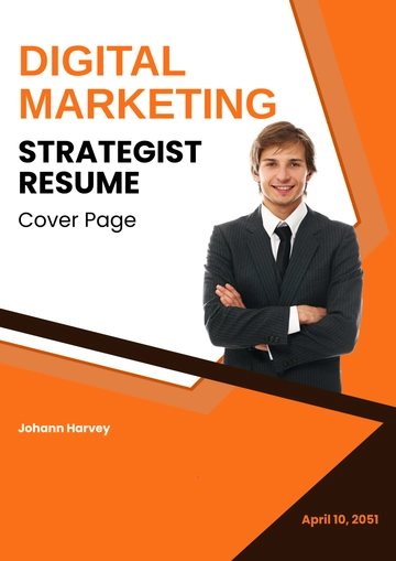 Free Amazing Resume Cover Page Template to Edit Online