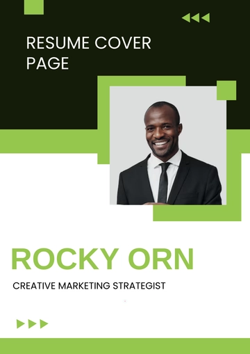 Free Branding Resume Cover Page Template to Edit Online