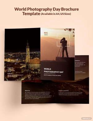 World Photography Day Brochure Template