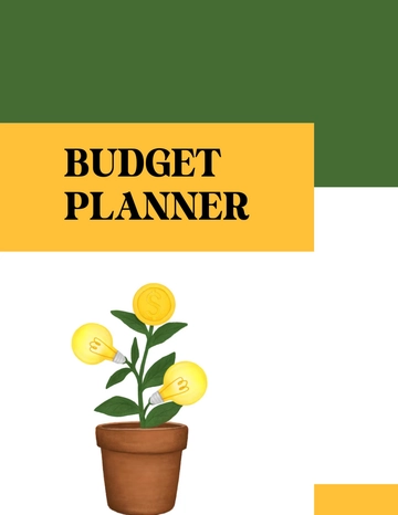 Free Printable Budget Planner Design Template to Edit Online