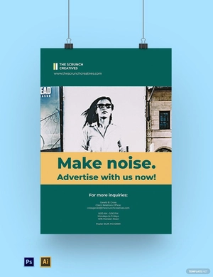 Advertising Agency Marketing Poster Template