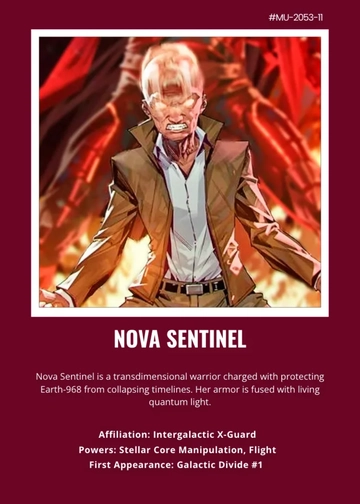 Free Marvel Universe Trading Card Template to Edit Online