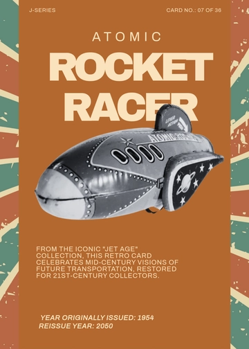 Free Vintage Collectible Trading Card Template to Edit Online