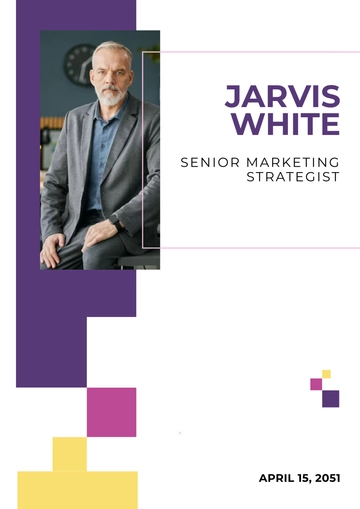 Free Colorful Resume Cover Title Page Template to Edit Online