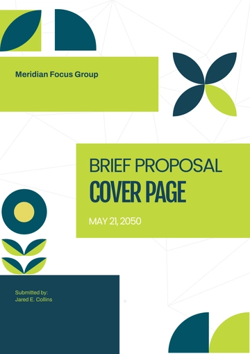 Free Lime Green Brief Proposal Cover Page Template to Edit Online