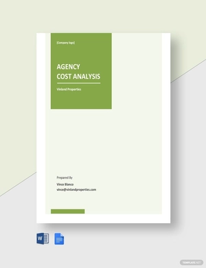 Agency Cost Analysis Template