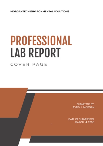 Free Professional Lab Manual Report Cover Page Template to Edit Online